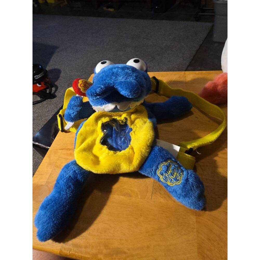 Rare Blue Alligator Chupa Chup Plush Backpack